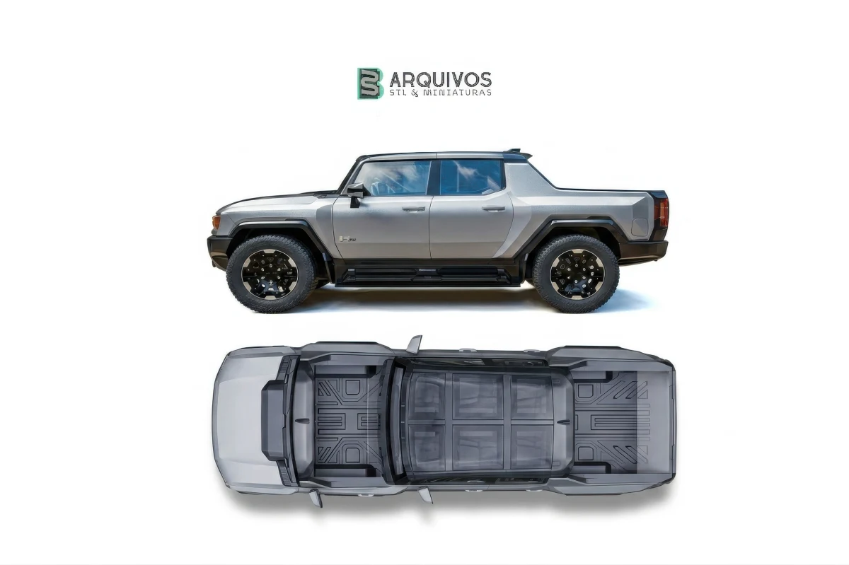 Modelo 3D STL - Hummer EV 2022 — foto 4